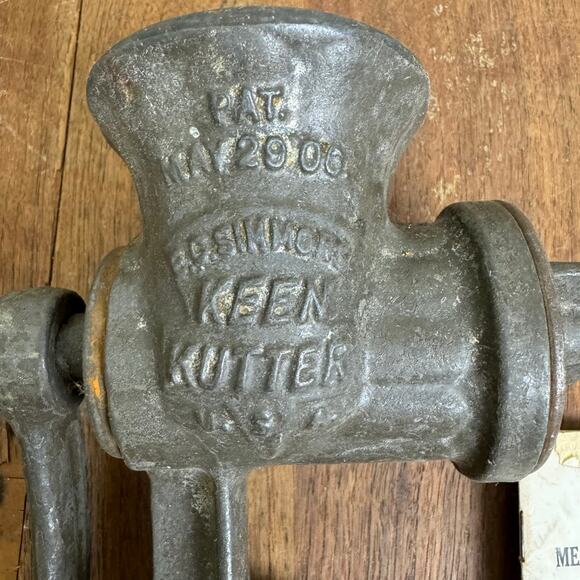 Keen Kutter Meat & Food Chopper with original‎ Booklet Shapleigh Hardware STL Mo - Picture 11 of 11